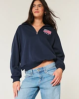 Easy USA Graphic Half-Zip Sweatshirt