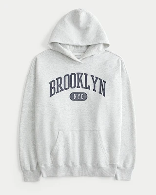 Oversized Brooklyn NYC Graphic Hoodie