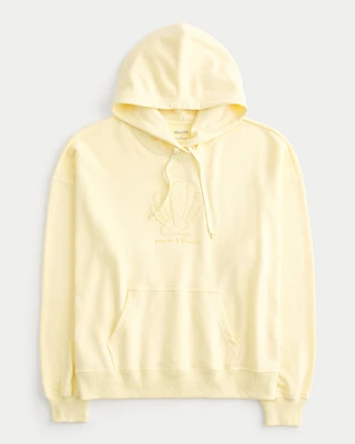 Oversized Shell Graphic Hoodie