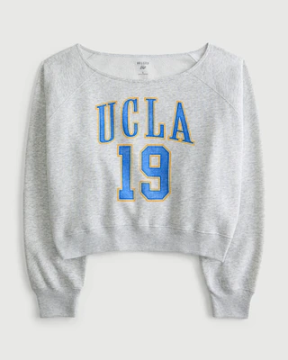 Easy Off-the-Shoulder UCLA Graphic Sweatshirt