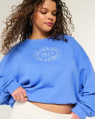 Easy Bar Harbor Maine Graphic Crew Sweatshirt