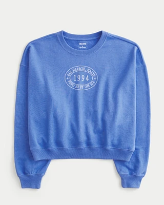 Easy Bar Harbor Maine Graphic Crew Sweatshirt