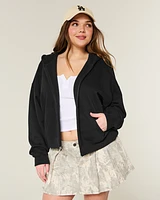 Oversized Zip-Up Hoodie