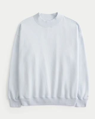 Oversized Mock-Neck Sweatshirt