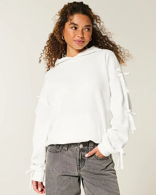 Oversized Bow Sleeve Hoodie