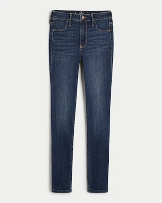 High-Rise Medium Wash Jean Leggings