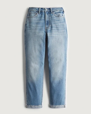 Ultra High-Rise Medium Wash Mom Jeans