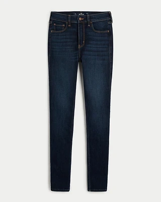 High-Rise Dark Wash Super Skinny Jeans