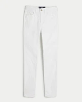 High-Rise White Super Skinny Jeans