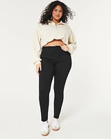 Curvy High-Rise Black Jean Leggings