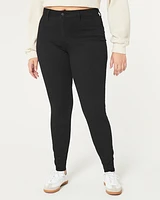 Curvy High-Rise Black Jean Leggings