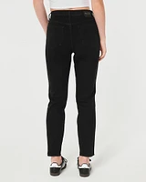 Ultra High-Rise Dark Wash Mom Jeans