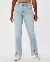 Curvy High-Rise Medium Wash 90s Straight Jeans