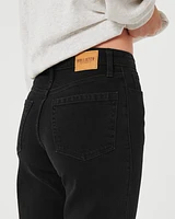 Ultra High-Rise Black Dad Jeans