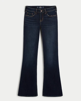 Low-Rise Dark Wash Boot Jeans