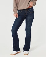 Low-Rise Dark Rinse Wash Boot Jeans