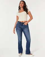 Curvy Mid-Rise Medium Wash Boot Jeans