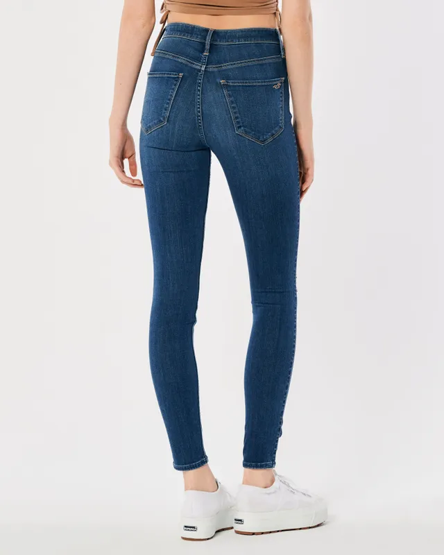 Hollister Curvy Ultra High-Rise Light Wash Jean Leggings