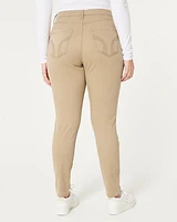 Curvy High-Rise Khaki Super Skinny Pants