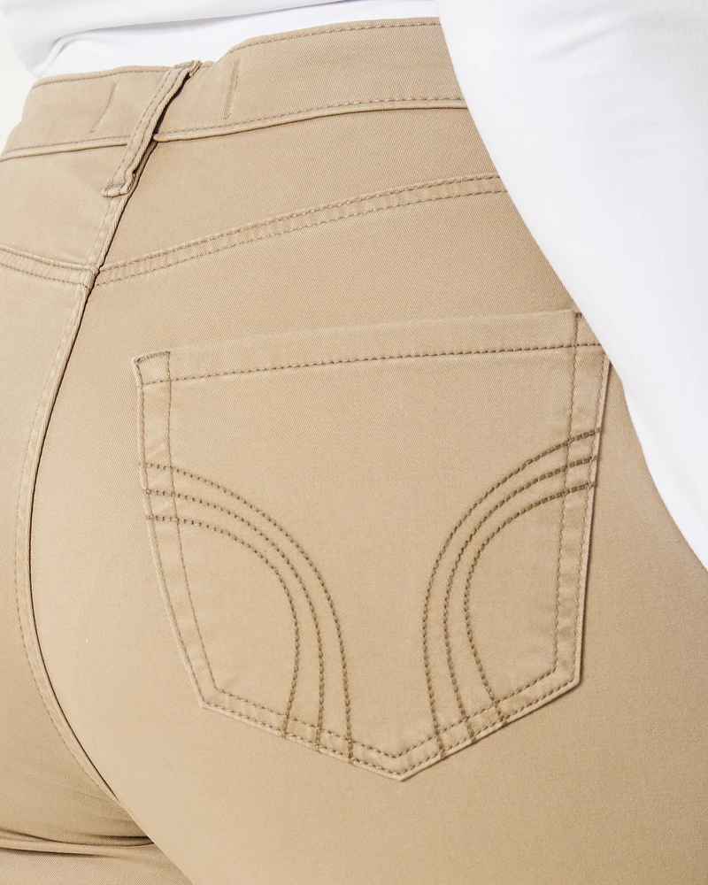 Curvy High-Rise Khaki Super Skinny Pants