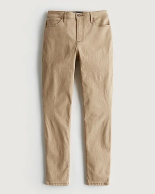 Curvy High-Rise Khaki Super Skinny Pants