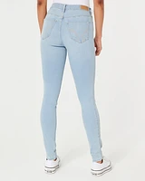 High-Rise Light Wash Super Skinny Jeans