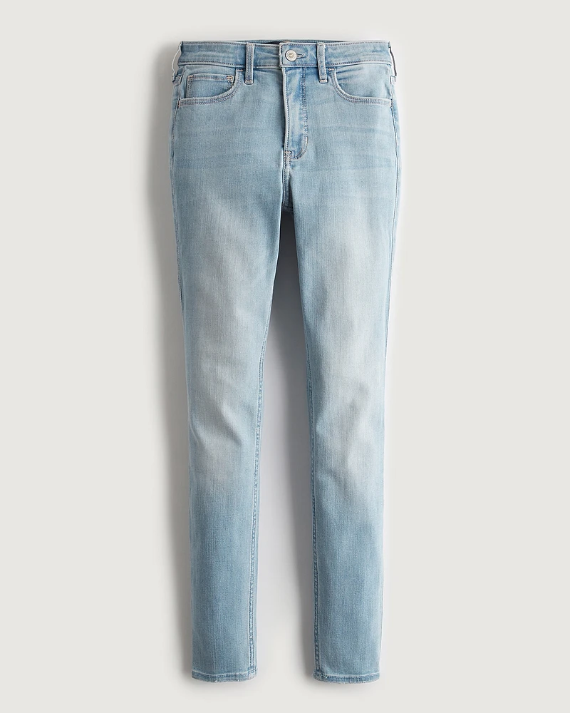 High-Rise Light Wash Super Skinny Jeans