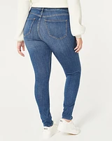 Curvy High-Rise Medium Wash Jean Leggings