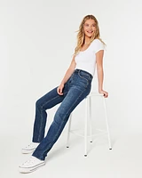 Ultra High-Rise Dark Wash 90s Straight Jeans