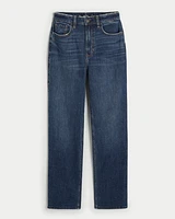 Ultra High-Rise Dark Wash 90s Straight Jeans