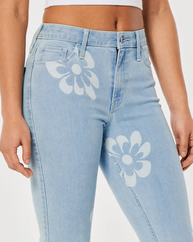 Hollister High-Rise White Vintage Flare Jeans