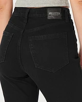 Curvy Ultra High-Rise Black Mom Jeans