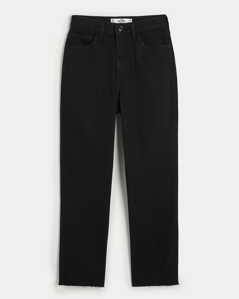 Curvy Ultra High-Rise Black Mom Jeans