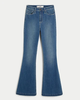 Curvy High-Rise Medium Wash Vintage Flare Jeans