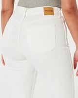 Curvy Ultra High-Rise White Mom Jeans