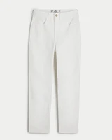 Curvy Ultra High-Rise White Mom Jeans