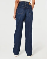 Ultra High-Rise Dark Wash Dad Jeans