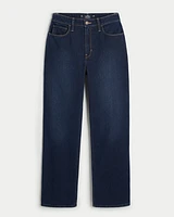 Ultra High-Rise Dark Wash Dad Jeans