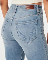 High Rise Medium Wash Flare Jeans