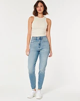 Curvy Ultra High-Rise Medium Wash Mom Jeans