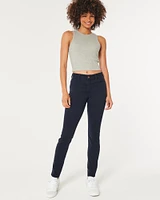 High-Rise Navy Super Skinny Jeans