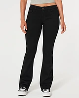 Low-Rise Black Boot Jeans