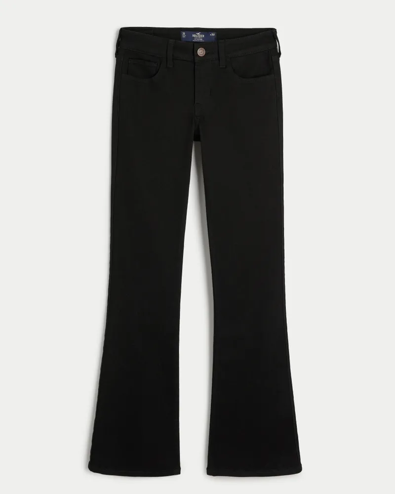 Low-Rise Black Boot Jeans