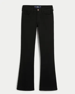 Low-Rise Black Boot Jeans
