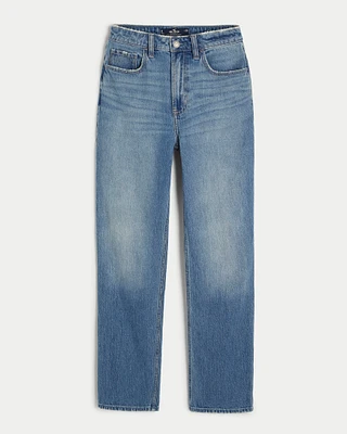 Ultra High-Rise Medium Wash 90s Straight Jeans