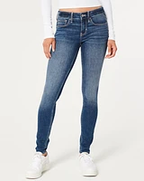 Low-Rise Dark Wash Super Skinny Jeans