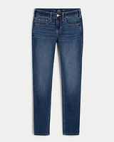 Low-Rise Dark Wash Super Skinny Jeans