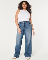 Ultra High-Rise Lightweight Medium Wash Baggy Jeans