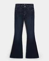 High-Rise Dark Wash Flare Jeans