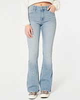 High-Rise Medium Wash Flare Jeans